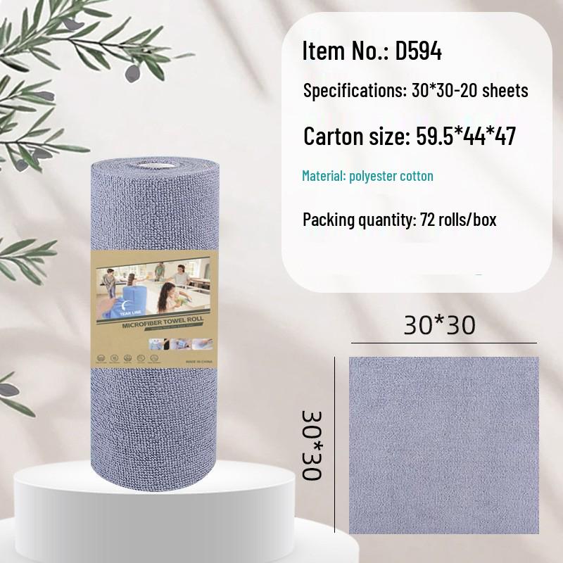 Hand-Tearable Microfiber Kitchen Towels: Absorbent, Disposable, Multifunctional Cleaning Rags