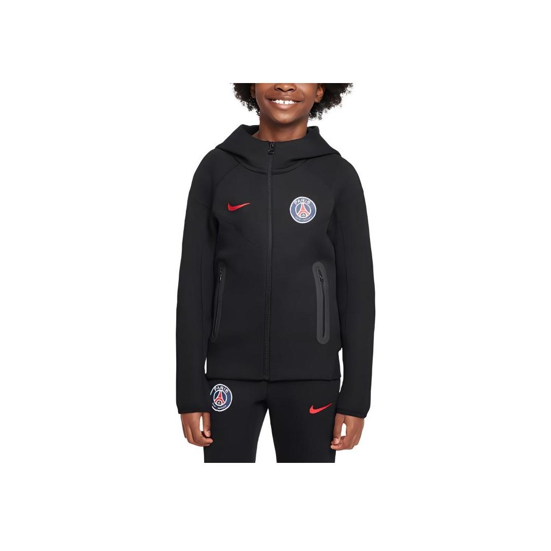 Худи на молнии Nike Paris Saint-Germain Tech Fleece для детей Черный FQ3511-010 S