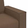 3 Seater Sofa Brown 220 Cm Fabric