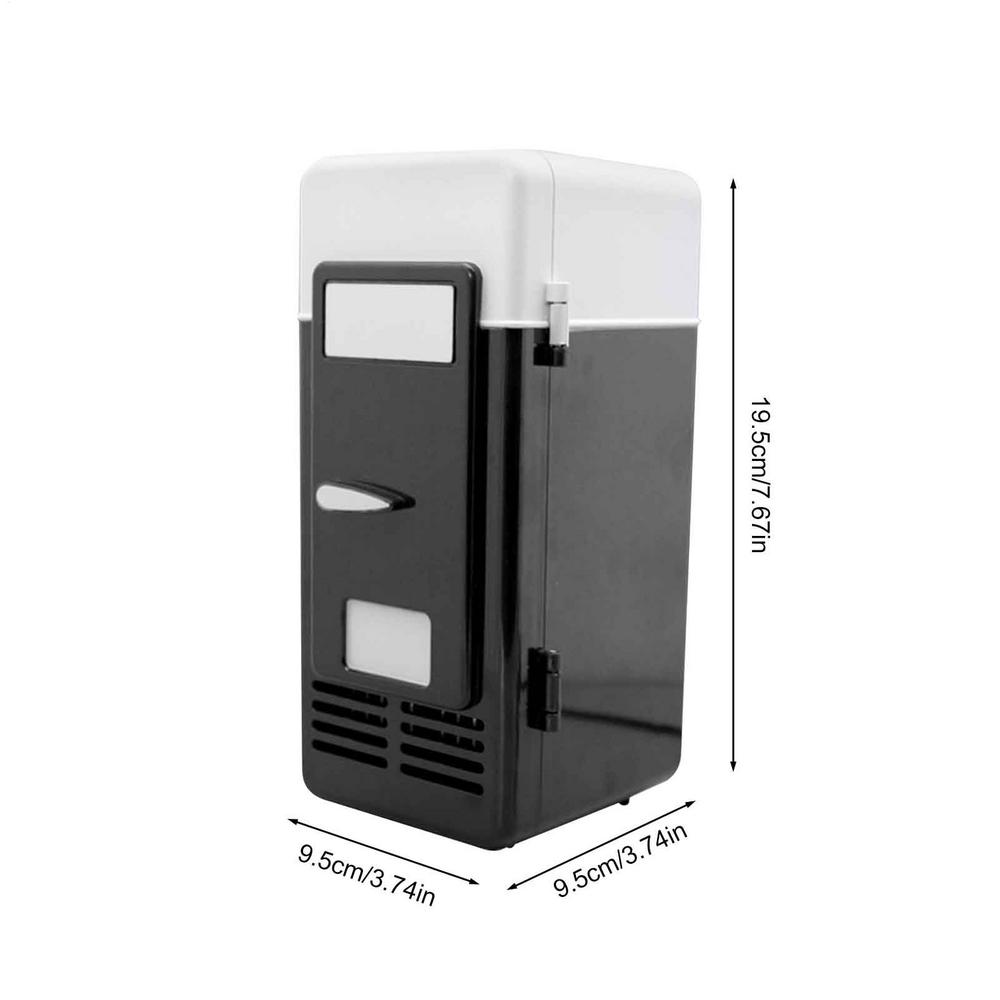 

Mini USB Refrigerator USB Refrigerator Drinks Beverage Cans Refrigerator and Heater Portable Refrigerator USB Refrigerator чорний