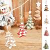Star Multilayer Christmas Tree Pendant Wooden Christmas Tree Ornaments  New Year