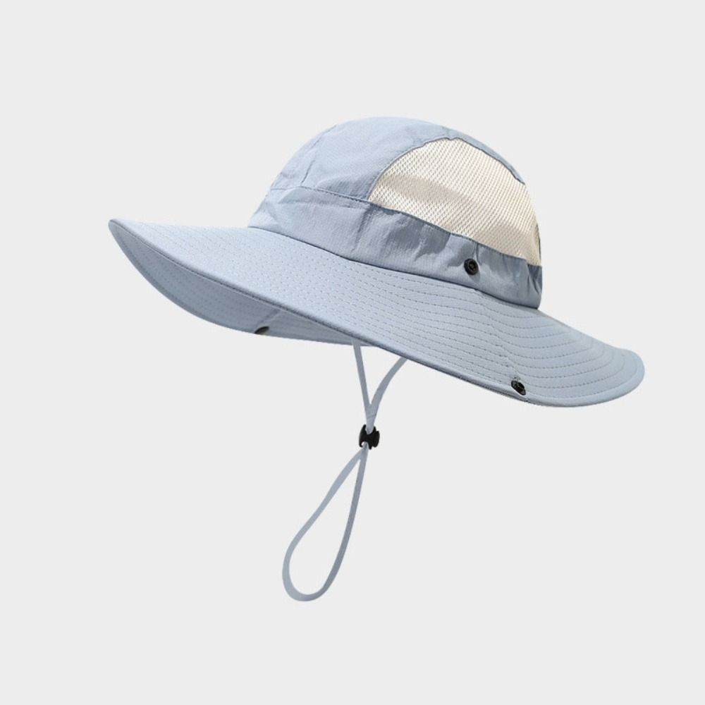 Quick-dry Folding Bucket Hat Nylon Hiking Cap Simple Men Fisherman's Hat  Summer