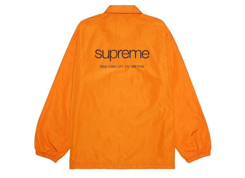 Supreme Nyc Coaches Jacket Orange