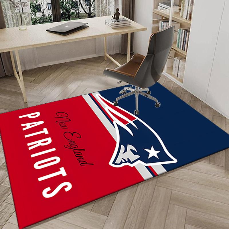 Patriots Team Spirit Area Rug for Office, Chair Rug, Decorative Carpet Livingroom Mat, Large Size Fan Gifts Christmas Gifts