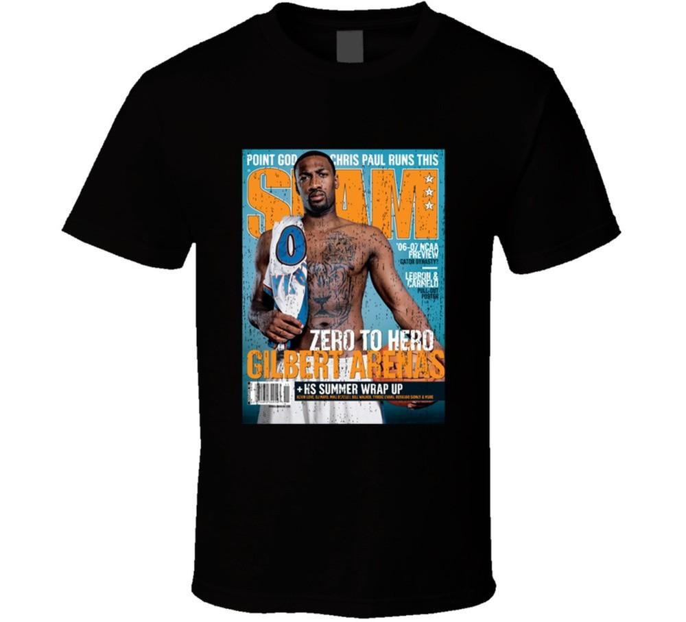 

Slam Magazine Issue 102 Gilbert Arenas Popular Basketball Magazine Grunge Look T Unisex T-Shirt XXXL