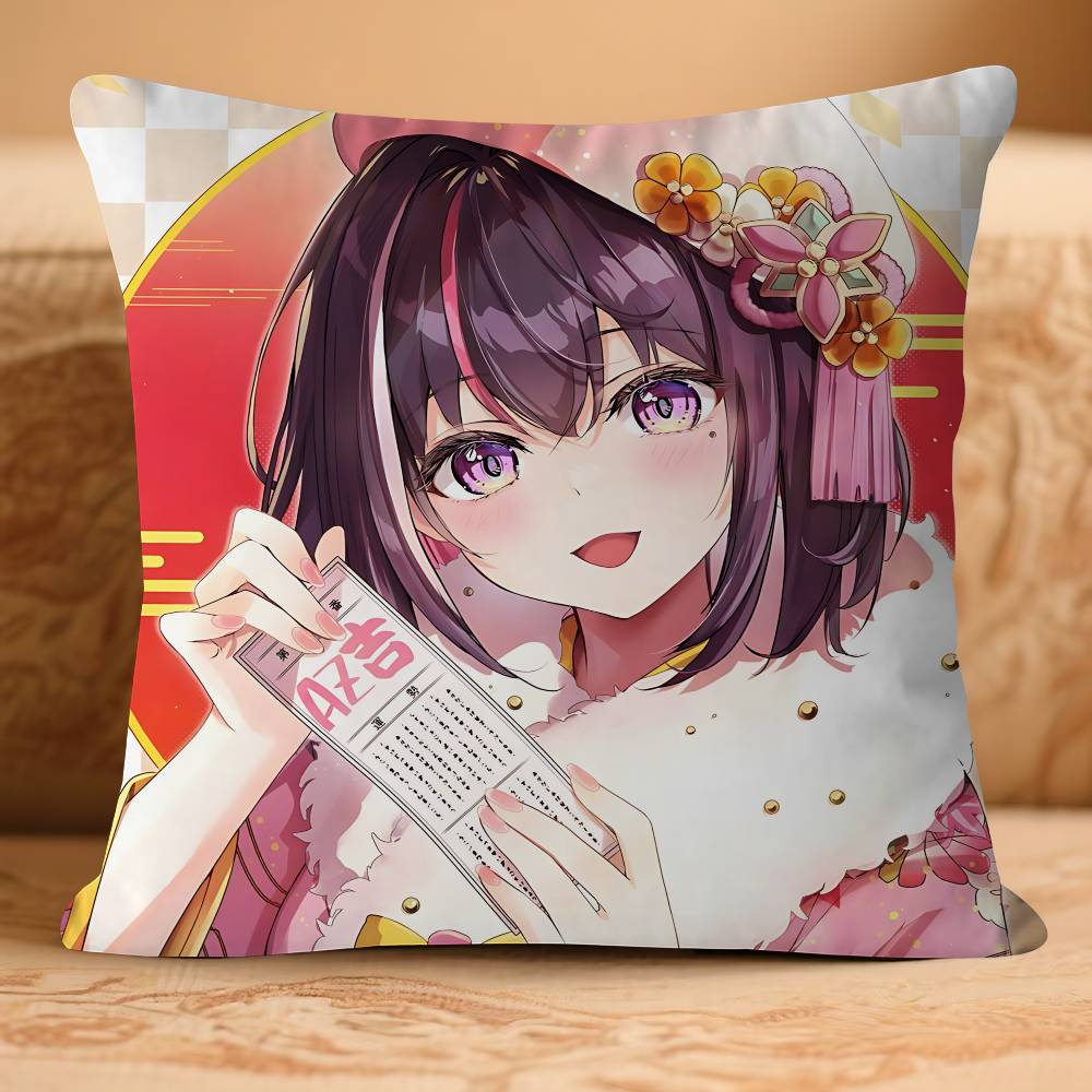ANIME A-AZKi-I Kissenbezug Abnehmbar Waschbar Kissenbezug – Ganzjahresweichleinen