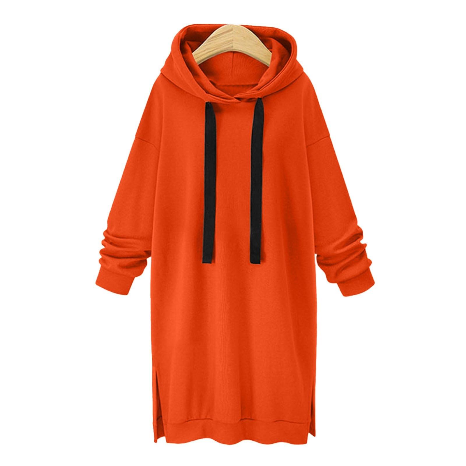 

Женское модное однотонное длинное платье с капюшоном и длинными рукавами L шафрановый
