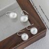 925 Sterling Silver Earrings For Women Trendy Simple Shinning Ball Earring Jewelry Prevent Allergy Party Christmas Accessories
