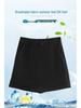 Women's Khaki High-Waisted A-Line Summer Shorts - Slimming, Petite, Ice Silk Casual Wear