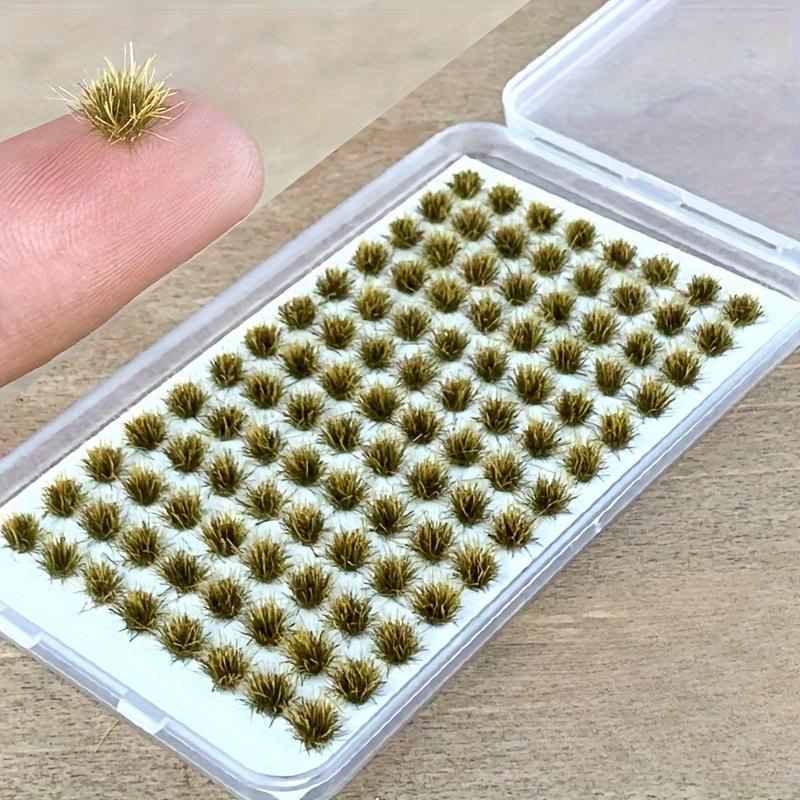 

104 шт./уп. Пучок статической травы, Пучки модельной травы Набор для моделирования местности Статический пейзаж Модельные миниатюрные кустарники для железнодорожного ландшафта