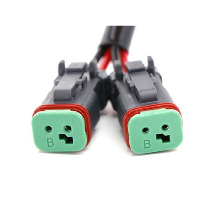 (2) Y-Shape Dual Outputs H11 H8 To Deutsch DT DTP Adapters Connectors Splitters