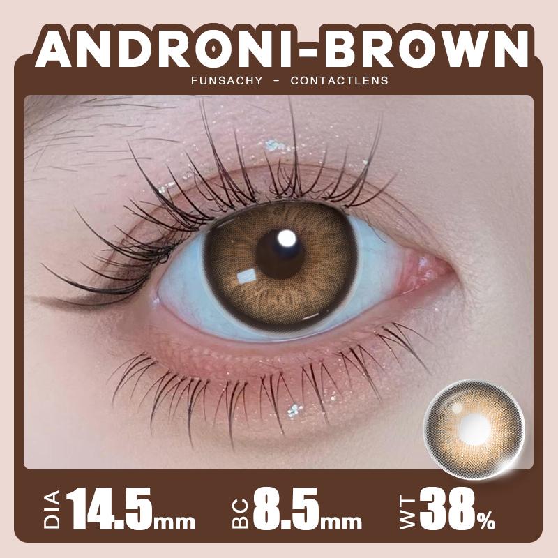 FUNSACHY Colored Lenses 1pair Brown Natural Eye Makeup Contacts Gray Pupils Blue Green Lens Yearly Fashion Cosmetics SoftLens