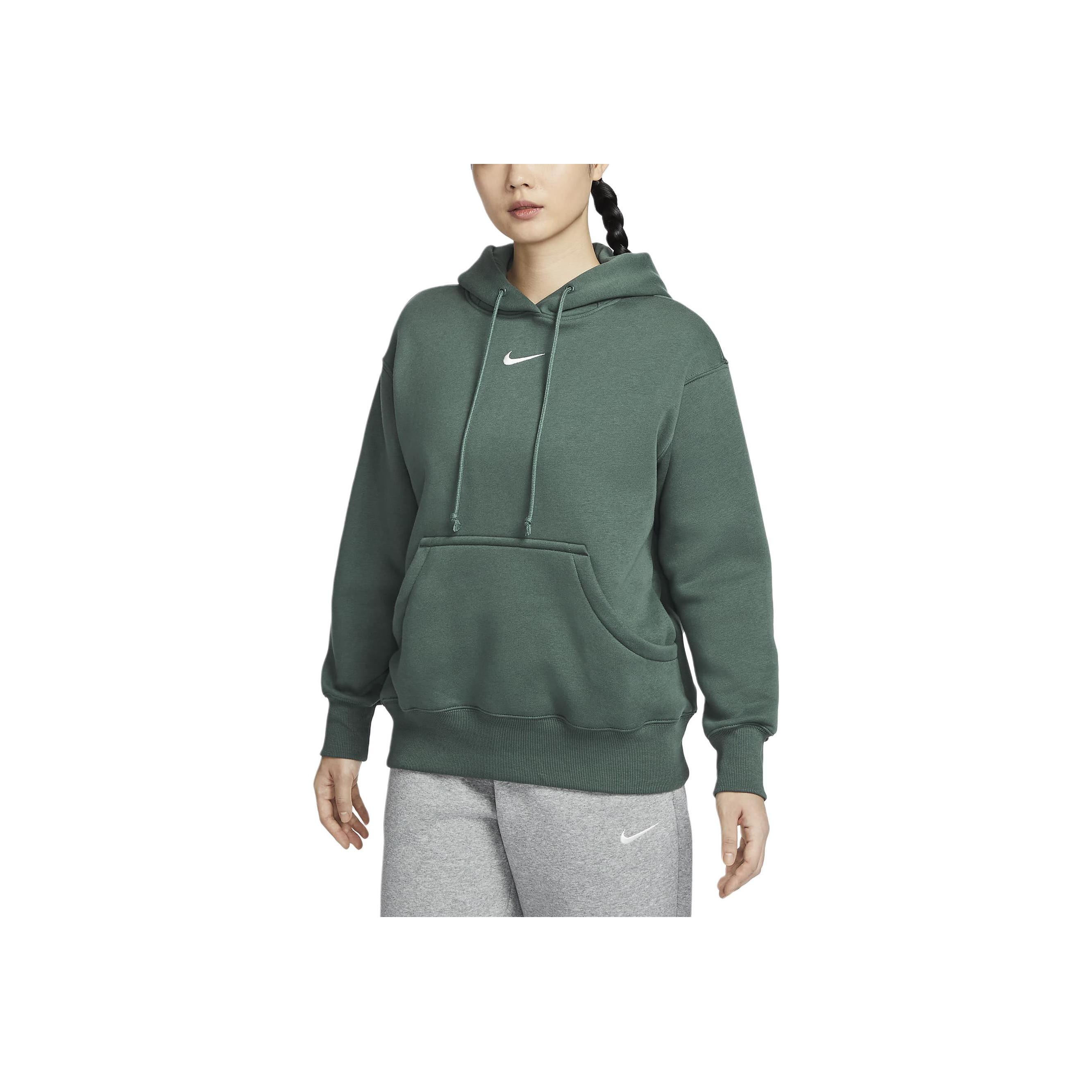 

Свитшот с капюшоном и длинным рукавом Nike Sportswear Phoenix Fleece, однотонный, с логотипом Swoosh, удобный, свободного кроя, женский, цвет Винтажно-зеленый DQ5861-338 S