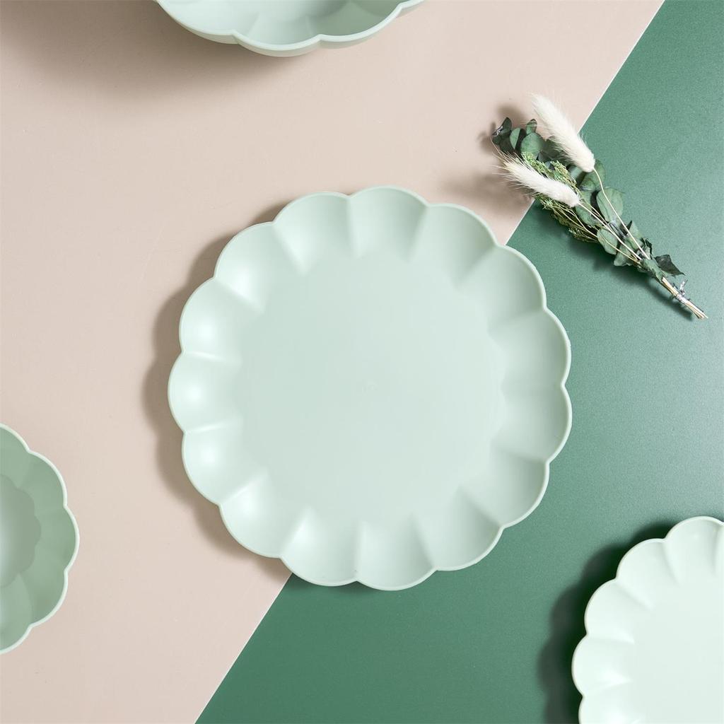 Iris Dinner Plate 25.5 Cm Made Of Pp Plastic, Light Green