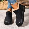 Order A Size Up Women's Winter Snow Boots with Thick Sole Shoes Cold Weather Indoor/Outdoor Warm Ankle Boots Winter Boots