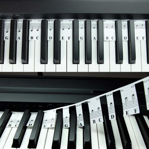 

Piano Keyboard Notes for Beginners, Removable Note Labels for Learning, 88 Keys, Full Size, Piano Rake, Reusable, No Stickers Needed