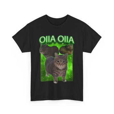 Oiia Oiia Spinnendes Katzen-Meme Shirt, Lustiges Katzen-Meme Shirt Unisex T-Shirt