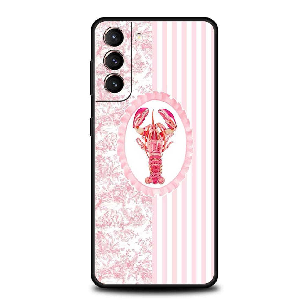 Phone Case Cover for Samsung Galaxy S25 Edge S24 S23 S22 S20 S21 FE Ultra S10 S10E Plus Soft TPU Marine Life, Crabs, Lobsters