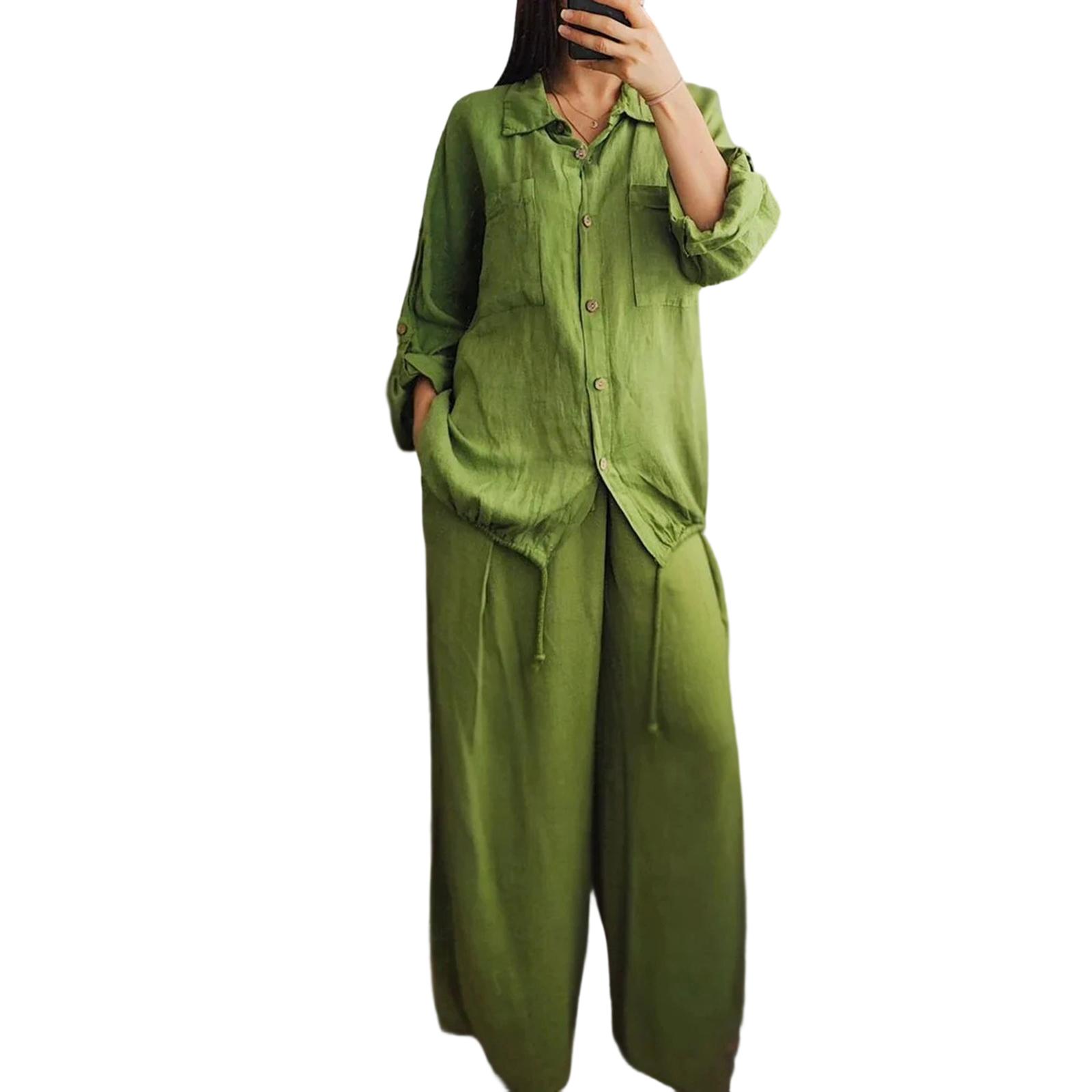 Женский свободный модный цветной повседневный комплект из двух предметов S