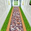 Grüner Gras-Korridor-Teppich, Hotel-langer Korridor-Teppich, 3D-Wohnzimmerbereich-Teppich, Küche-Gang-Matte, Heim-Eingangshalle-Matte