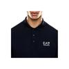 Emporio Armani EA7 Color Block Logo Button Short Sleeve Polo Shirt Men Tops Dark-Blue 7M000168-AF13755-UB102