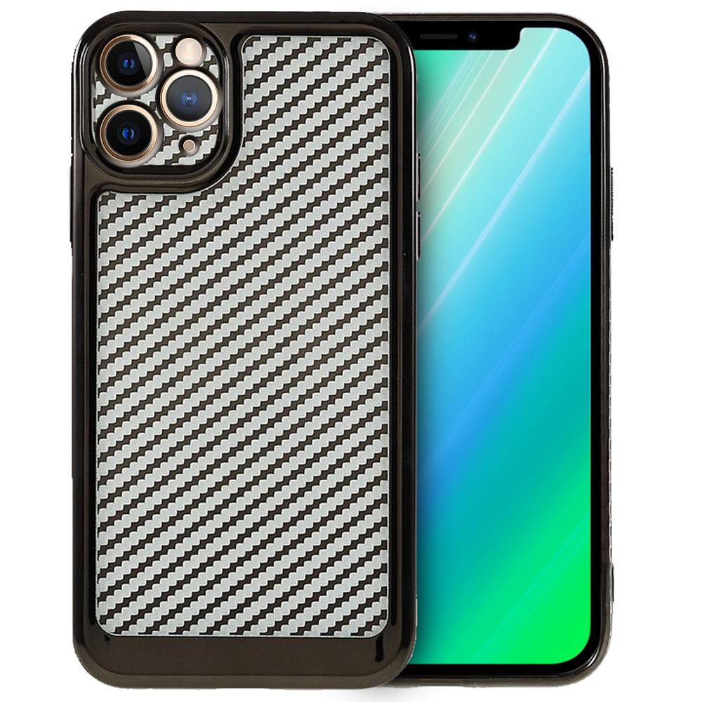 iPhone 12 Pro Max Carbon Slim Case Cover, Black