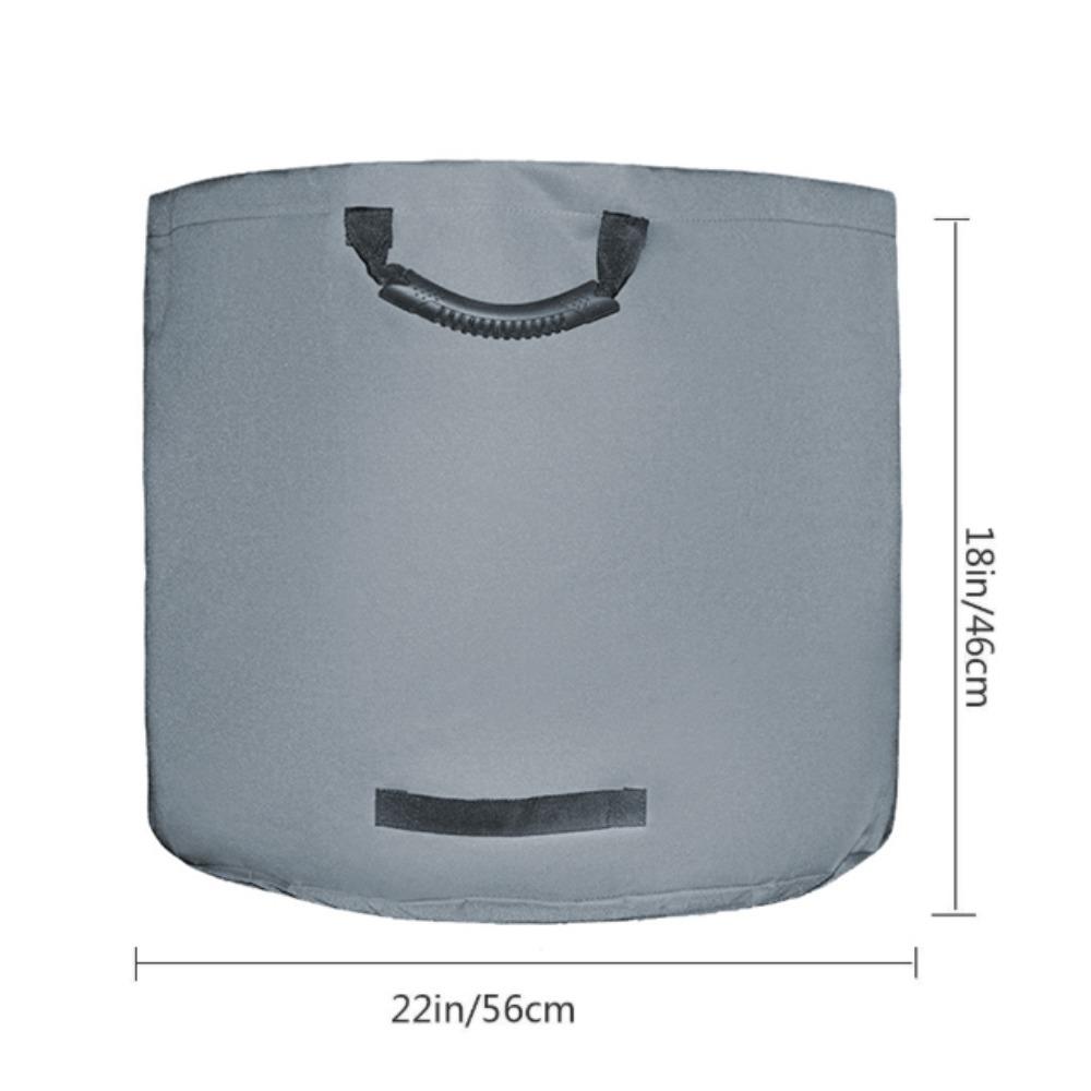 

Heavy-duty Garden Leaf Storage Bag Flatable Waterproof Canvas Storage Bag Veg Harvesting серый