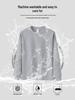 Men's Heavyweight Patchwork Raglan Hoodie: Autumn/Winter Round Neck Casual Layer Top (340G)