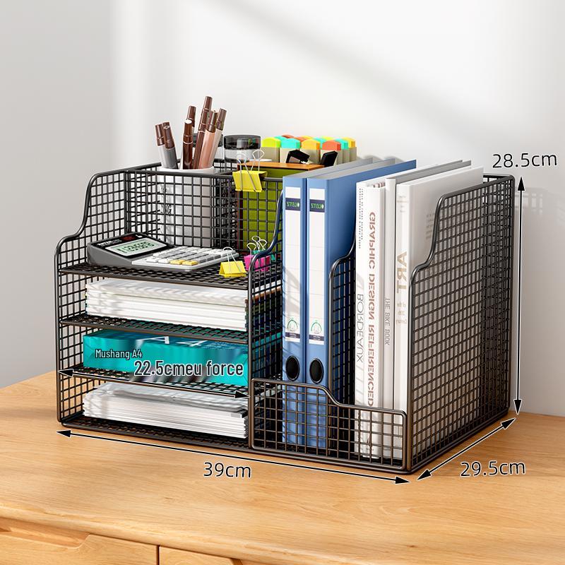 Multi-layer Desktop File & Bookshelf Organizer