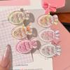 6Pcs Girl Hairpin Soft Macaron Color Clear Jelly Acrylic Fish Shape Stable No-Pull Bang Clips 3D Wavy Line Photogenic Hair Accessories