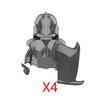 Military Building Blocks Solider Figures Movie Science Fiction Series Weapons Shield Knight Toys Gifts Medieval Mini Bricks MOC
