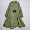Export Original Order Leftover Stock Hooded Long Windbreaker Women's Single Layer Quick-Drying Waist-Tight Stylish Coat Dress Pure Color Special Offer