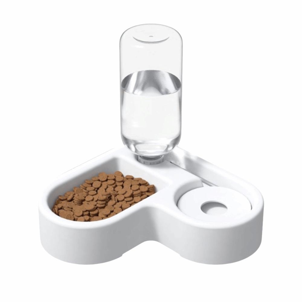 Feeding Dispenser Automatic Water Bowl Feeder Dual-use Corner Pet Food Dish Drinking And Feeding