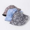 Stylish Fisherman Hat With Retro Zebra Pattern For Women In Spring Summer For Sun Protection