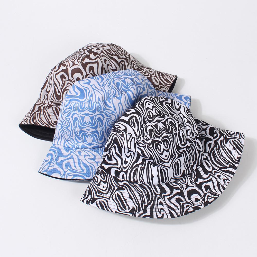 Stylish Fisherman Hat With Retro Zebra Pattern For Women In Spring Summer For Sun Protection