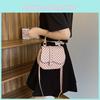 Trendy Pu Saddle Bag For Women Street Fashion Spring Summer Shoulder Bag
