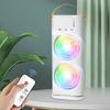 Evaporative Air Cooler 3 Speeds Humidifier Fan LED Night Lights Small Cooling Fan for Room Bedroom Office