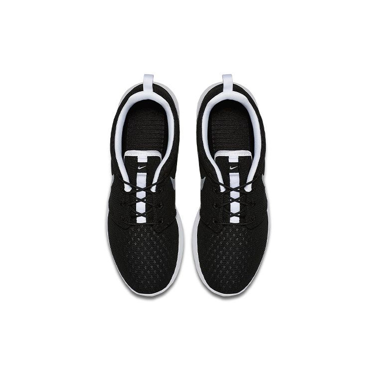 Nike Roshe One Comfortable Sports Fabric Shock Absorption Non-Slip Wear-Resistant Breathable Low-Top Running Shoes Men Sneaker Black Silver 718552-012