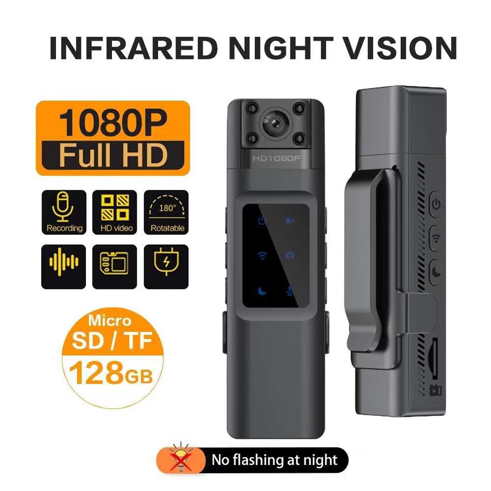 Digital Video Recorder 1080P HD Portable Body Cam WIFI Portable Law Enforcement Recorder Support TF 128GB 130 Degree Wide Angle
