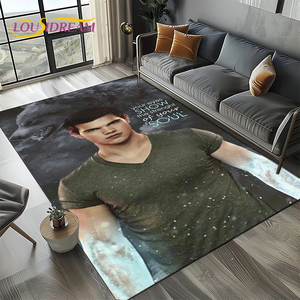 Twilight Saga Serie Edward Bella Film Teppich für Wohnzimmer Schlafzimmer Zuhause Sofa Dekoration, Kinder Teppich Rutschfeste Bodenmatte
