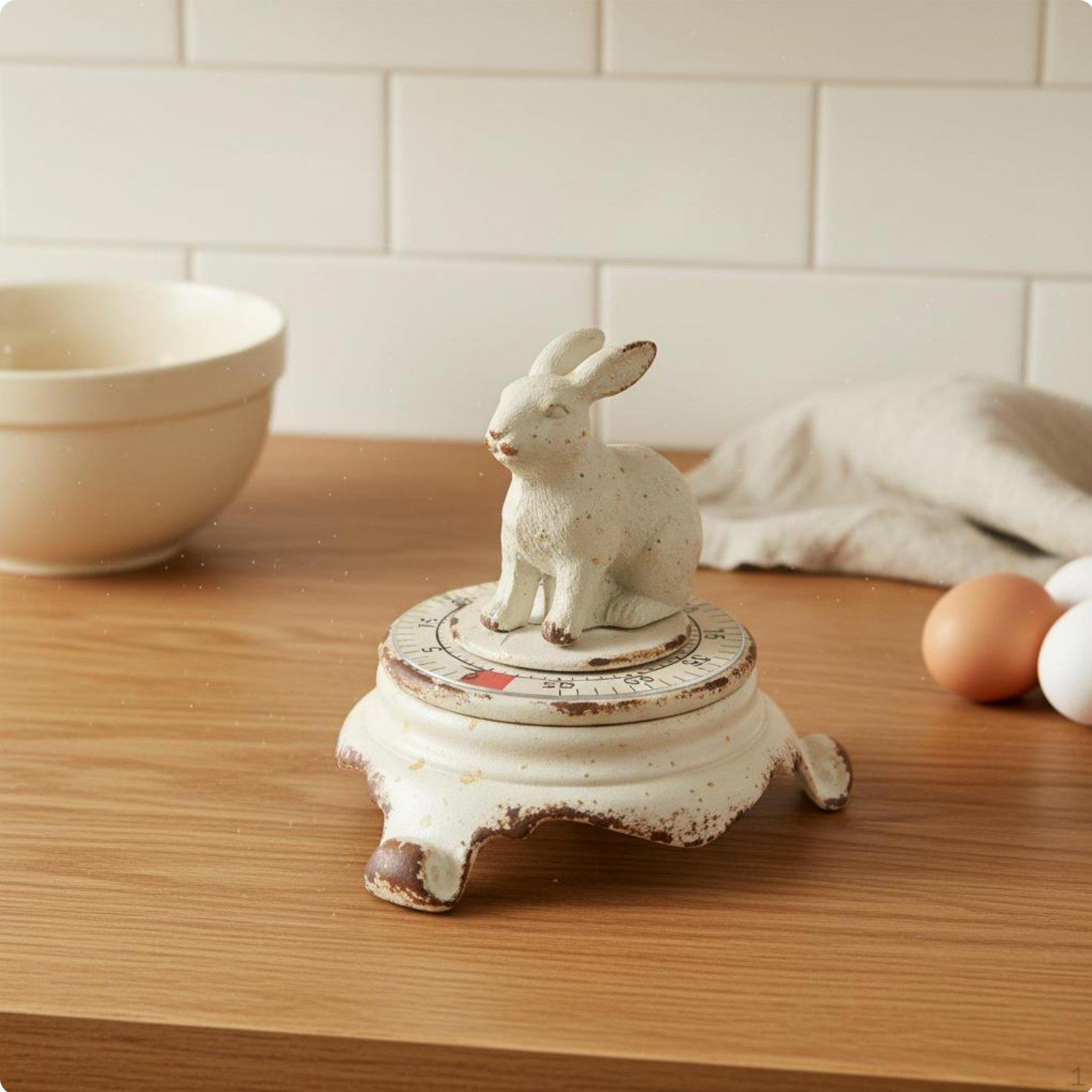 Decorative Hare Cooking Timer Retro Bunny Kitchen Home Decor for Cafe