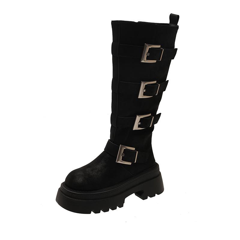 Nude High-heeled Boots Women's Autumn and Winter Boots 2025 New Popular Tall Removable Two-wear Thin Boots