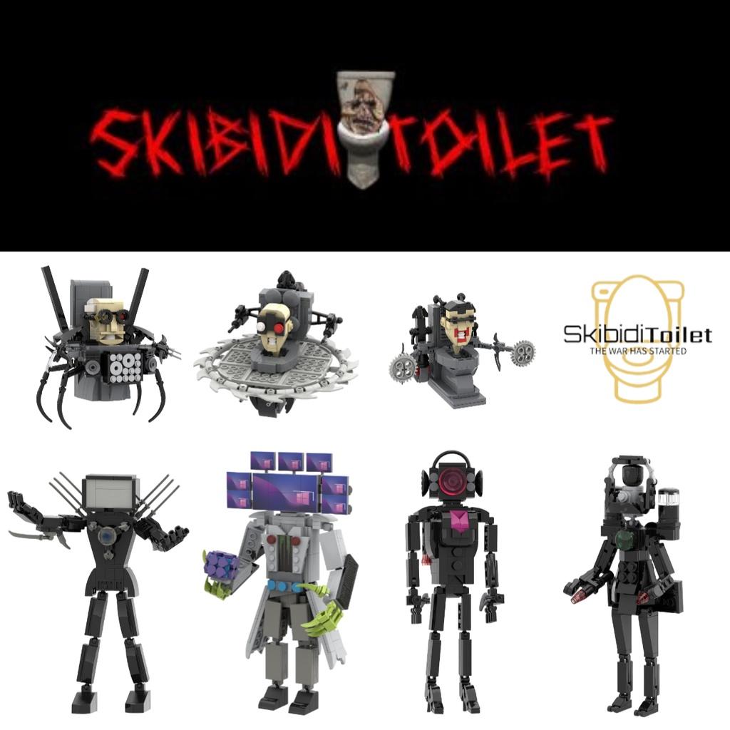 Skibidi Toilet Abs Plastic Building Blocks 0.5kg Small Particle Construction Set