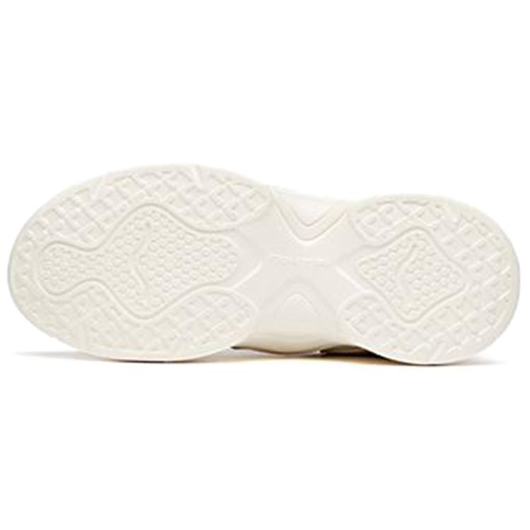Anta Slip Resistant Abrasion Resistant Low Top Chunky Sneakers Women's Pure White 122038884-1