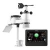 VEVOR 7-in-1 Wi-Fi Weather Station, 177.8 mm TFT Display, Wireless Solar Powered Outdoor Sensor, Rain Gauge, Indoor Outdoor for Weather Forecast