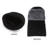 Fashion Woolen Yarn Knitted Winter Hat Warm Ring Scarf Windproof Scarf Cap Plush Thickening With Brim Ski Mask Caps Cycling