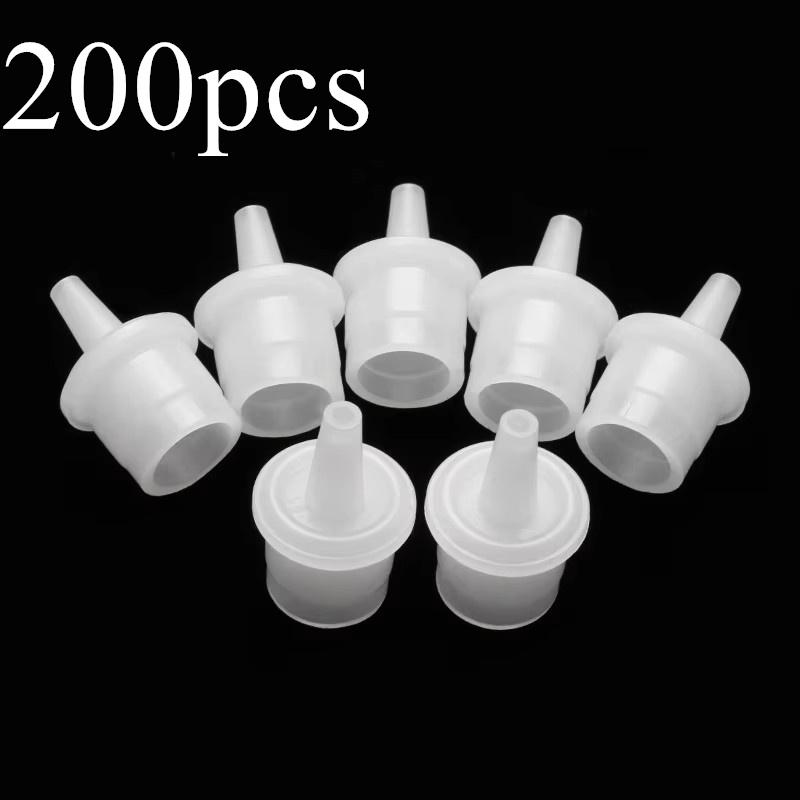 20Pcs Eyelash Glue Bottle Plug Adhesive Cup Nozzle Adhesive Holder Stopper Individual Eyelashes False Lash Extension Tools Bottle Plug 200pcs