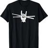 Retro Drum Sticks Art Men Boys Kids Percussion Drum Player T-Shirt