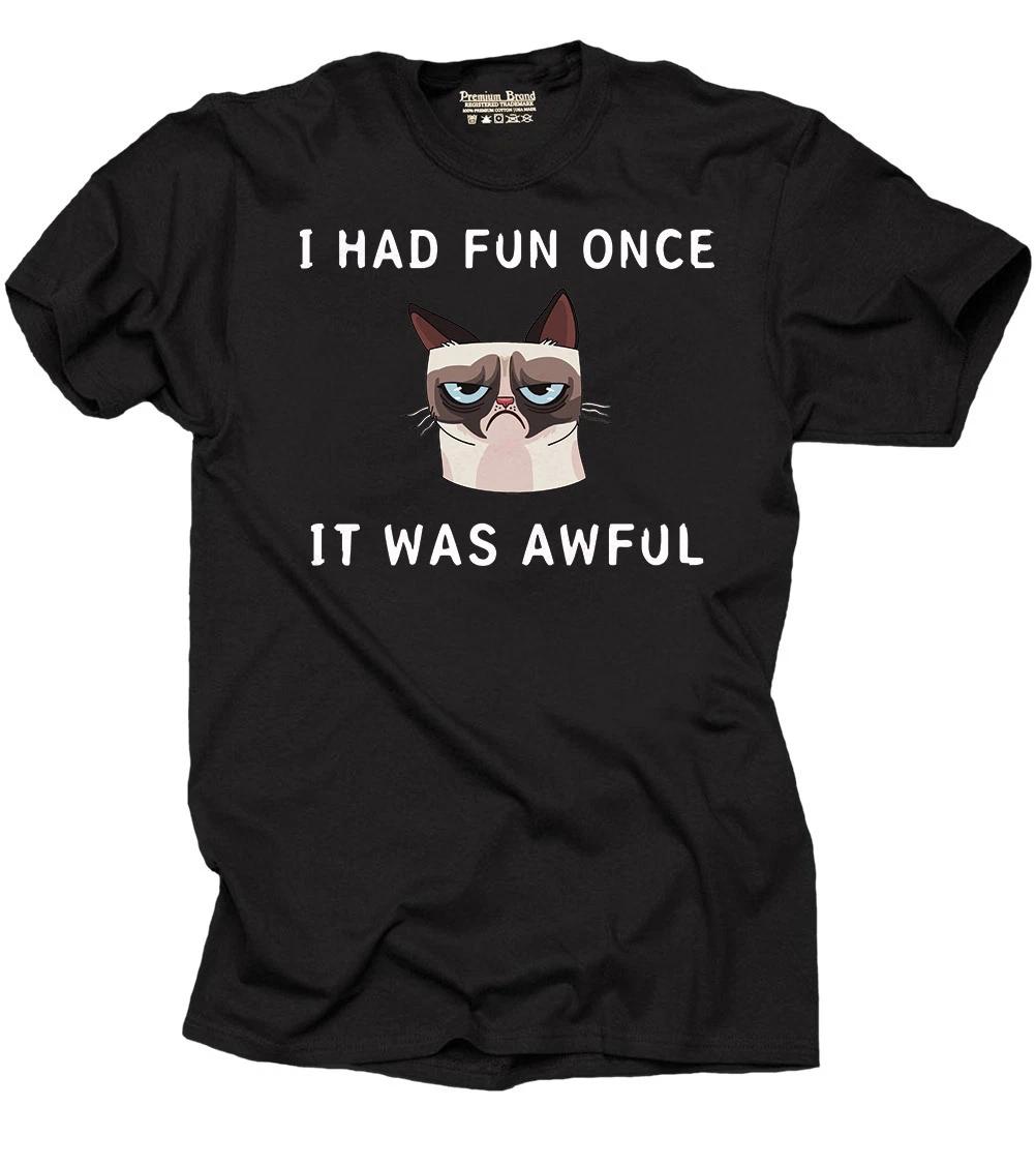 Grumpy Cat Funny T-T-shirt Cat Lover Tee T-shirt Funny Cat Tee T-shirt S