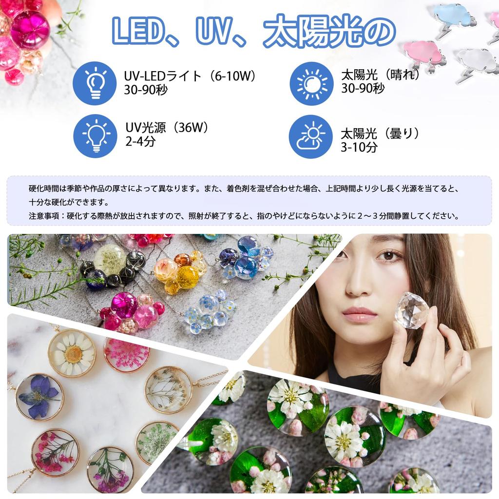 COMSIM Resin Liquid 480G Large Capacity Compatible with UV Resin Liquid Highly Transparent Refill Hard Type Molding Resin Liquid DIY Handmade